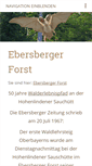 Mobile Screenshot of ebersberger-forst.com