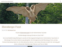 Tablet Screenshot of ebersberger-forst.com